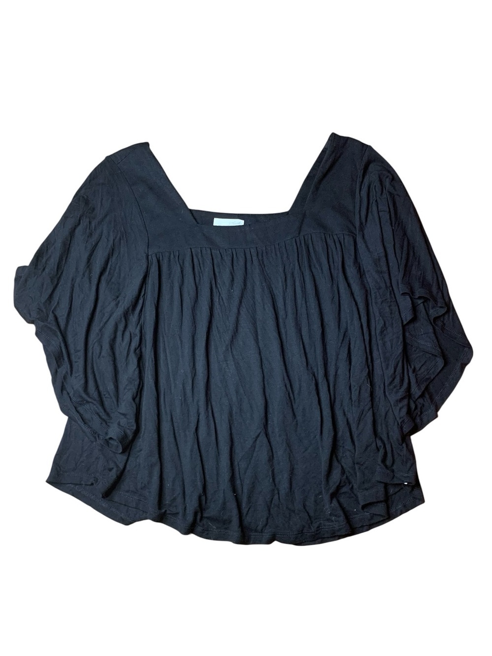 Universal Thread Black Square Neck Flowy Top Size Large